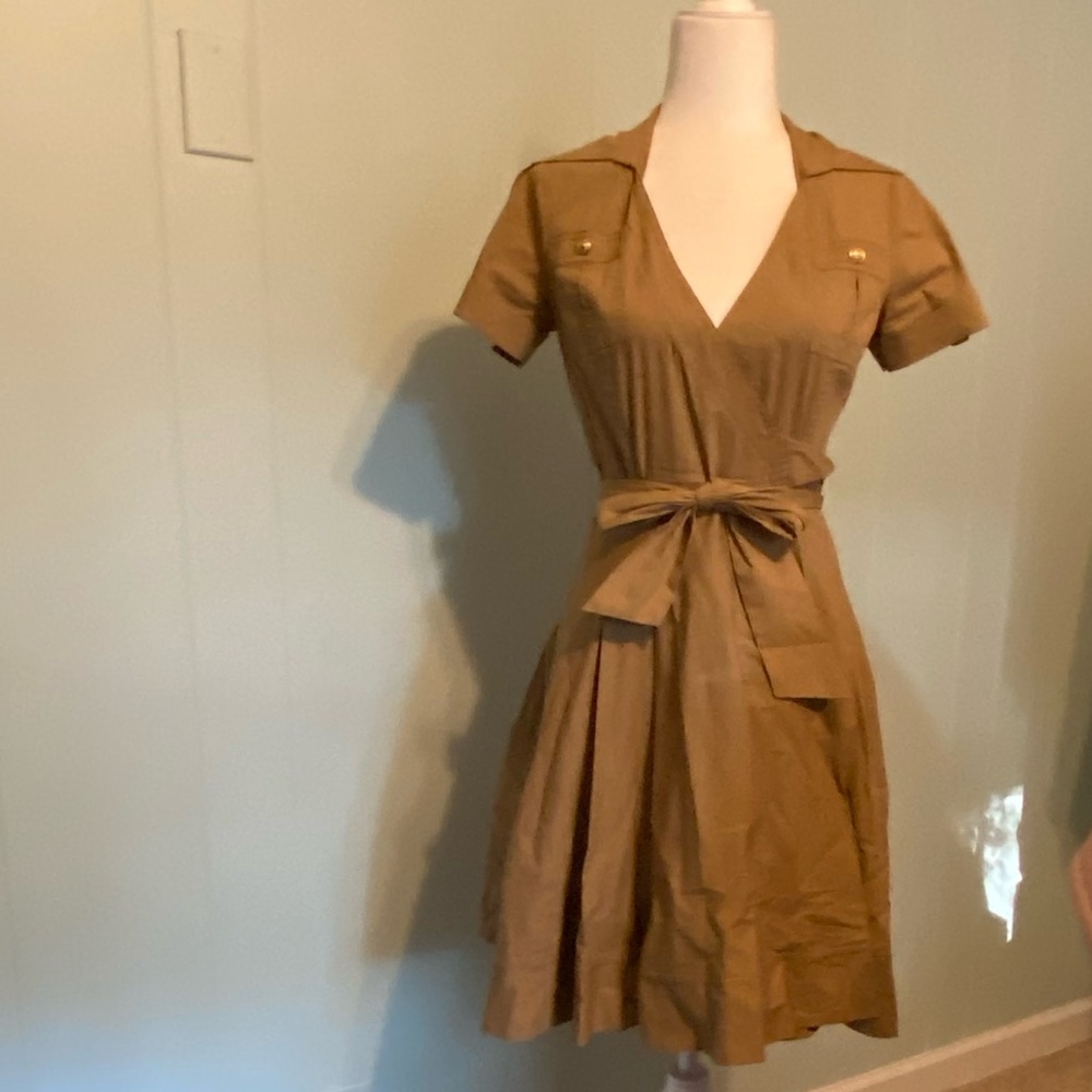 Tan Wrap dress - Diane Von Furstenberg